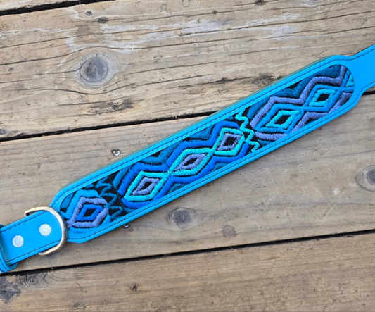 The Sofia (blue with green padding with waves)