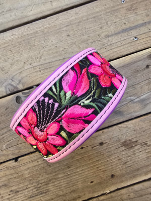 The Brandi - Pink flowers (Pink with purple padding)