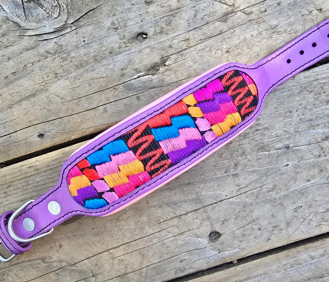 The Sofia (purple with pink padding) - scuffs from storage/discount