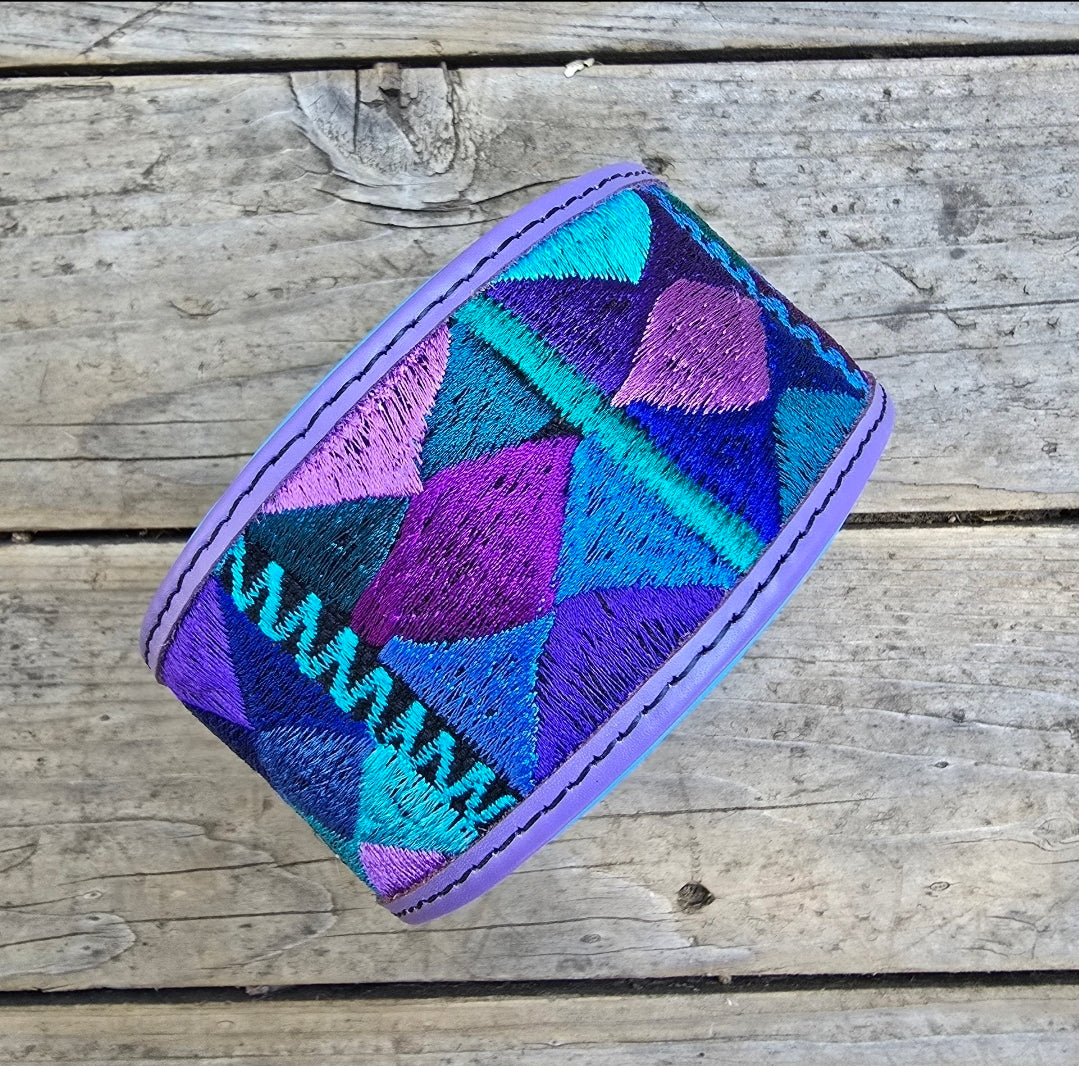 The Sofia (purple with blue padding)